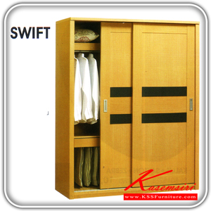 SS-W0123-ตู้เสื้อผ้าบานเลื่อน รุ่น SWIFT ขนาด ก1600xล625xส2000 มม.มี2สี(บีช,วอลนัท) ตู้เสื้อผ้า-บานเลื่อน Bird-Bird-ตู้เสื้อผ้า-บานเลื่อน