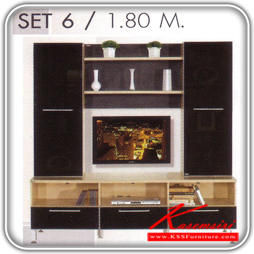 SET-6-ชุดตู้วาง TV ขนาด 1.80 เมตร ตู้วางทีวี SURE-SURE-ตู้วางทีวี