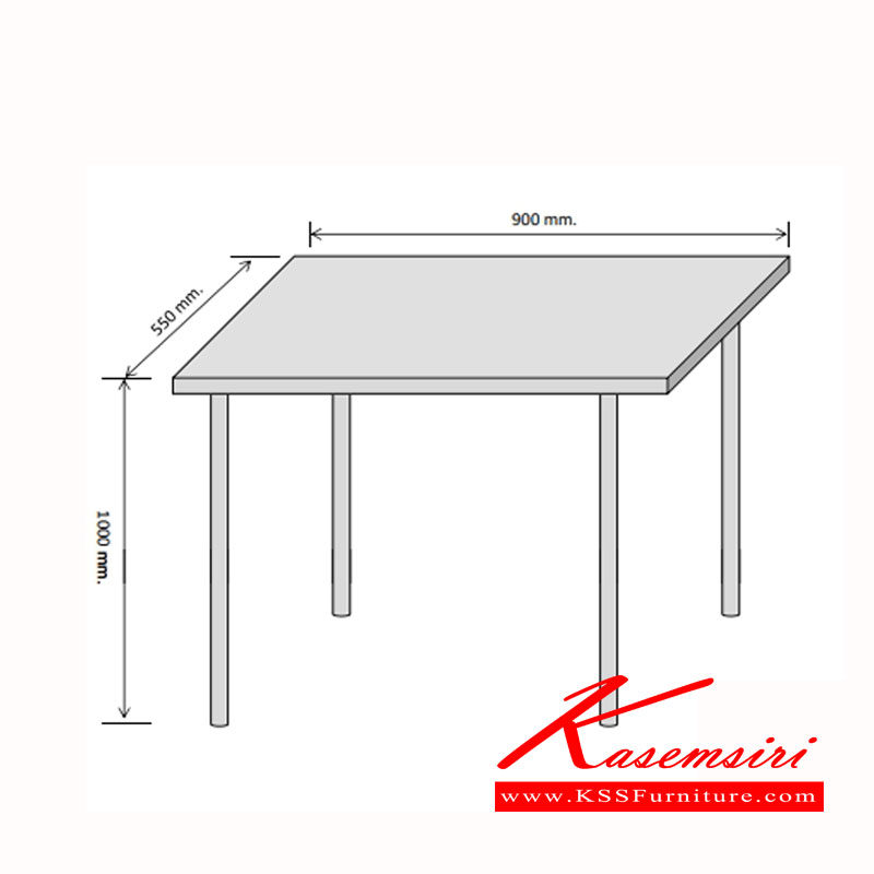 SPD-EXTB-90-โต๊ะสแตนเลส เกรด 304 ทั้งตัว หนา 1มม. งานเชื่อม ขนาด 900x550x1000 มม. ไม่มีค้ำล่าง ขาสวมจุกยาง โต๊ะสแตนเลส เอสพีดี-SPD-โต๊ะสแตนเลส