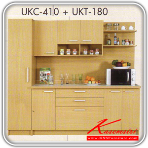 UKC-410-UKT-180-ชุดครัวสำเร็จรูป 1.6 ม รุ่น UKC-410+UKT-180 ก2200xล660xส1932 มม. มี2สี(โอ๊ค,บีช) ชุดห้องครัว SURE-SURE-ชุดห้องครัว