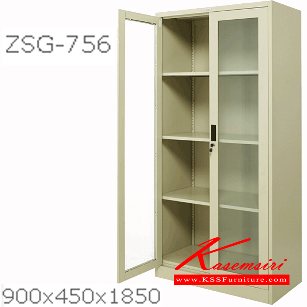 จำหน่ายเฟอร์นิเจอร์|ซิงค์กูล่า|zingular|ตู้เอกสารเหล็ก|ZSG-756|ตู้สูงบานเปิดกระจกมือจับฝัง ขนาด ก900xล450xส1850 มม. มี2สีให้เลือก สีครีม,สีเทาสลับ ตู้เอกสารเหล็ก zingular