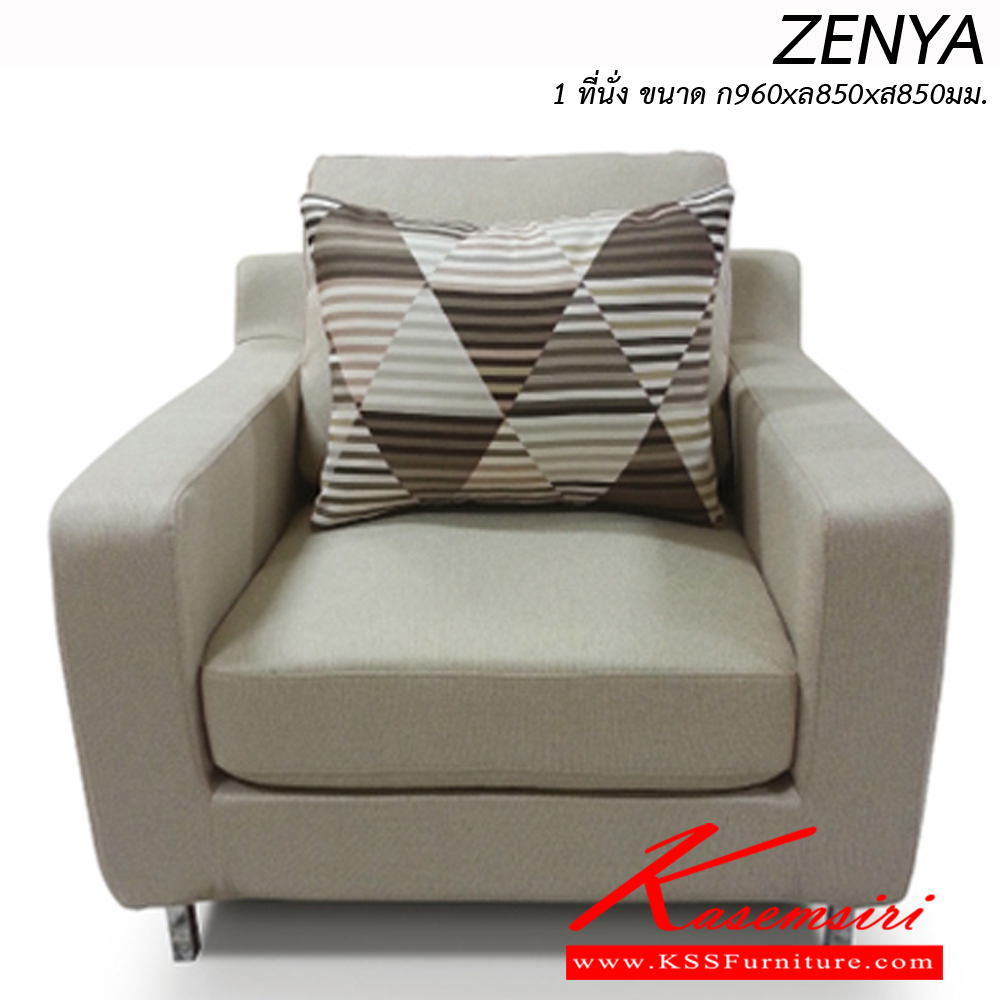 94086::ZENYA1::โซฟาชุด ZENYA1 โซฟา 1 ที่นั่ง ขนาด ก960xล850xส850มม. ผ้าฝ้าย,หนังเทียม อิโตกิ โซฟาชุดเล็ก