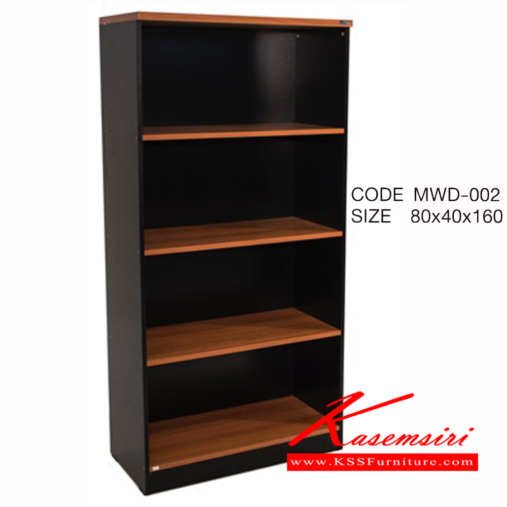 84041::MWD-002::A PSP cabinet with open shelves. Dimension (WxDxH) cm : 80x40x160. Available in Cherry-Black PSP Cabinets