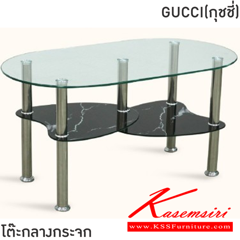 32031::GUCCI(กุชชี่)(สีดำ)::โต๊ะกลางโซฟา GUCCI(กุชชี่) ขนาด ก900xล500xส460 มม. ท่อสแตนเลส 38 มม.ท็อปกระจกหนา 8MM/8MM กระจก Temper glass ลายหินอ่อนทั้งด้านบนและด้านล่าง ฟินิกซ์ โต๊ะกลางโซฟา