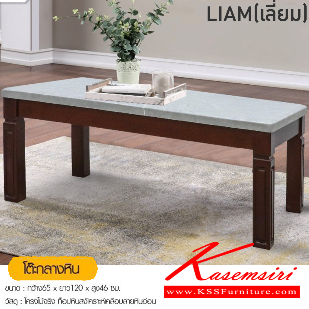 08069::LIAM(เลี่ยม)::โต๊ะกลางหน้าท็อปหิน LIAM(เลี่ยม)ขนาด ก1200xล650xส460 มม. โครงไม้จริง เลือกสีหน้าท็อปหินได้ ฟินิกซ์ โต๊ะกลางโซฟา