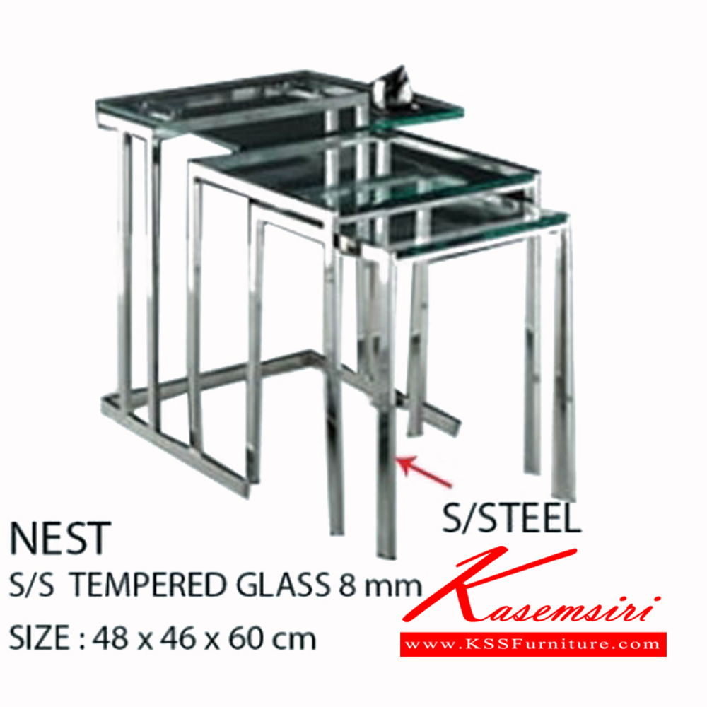 161225053::NEST::NEST โต๊ะกลาง ขนาด ก480xล460xส600ซม. โต๊ะกลางโซฟา ฟรอนเทียร์ โต๊ะกลางโซฟา ฟรอนเทียร์