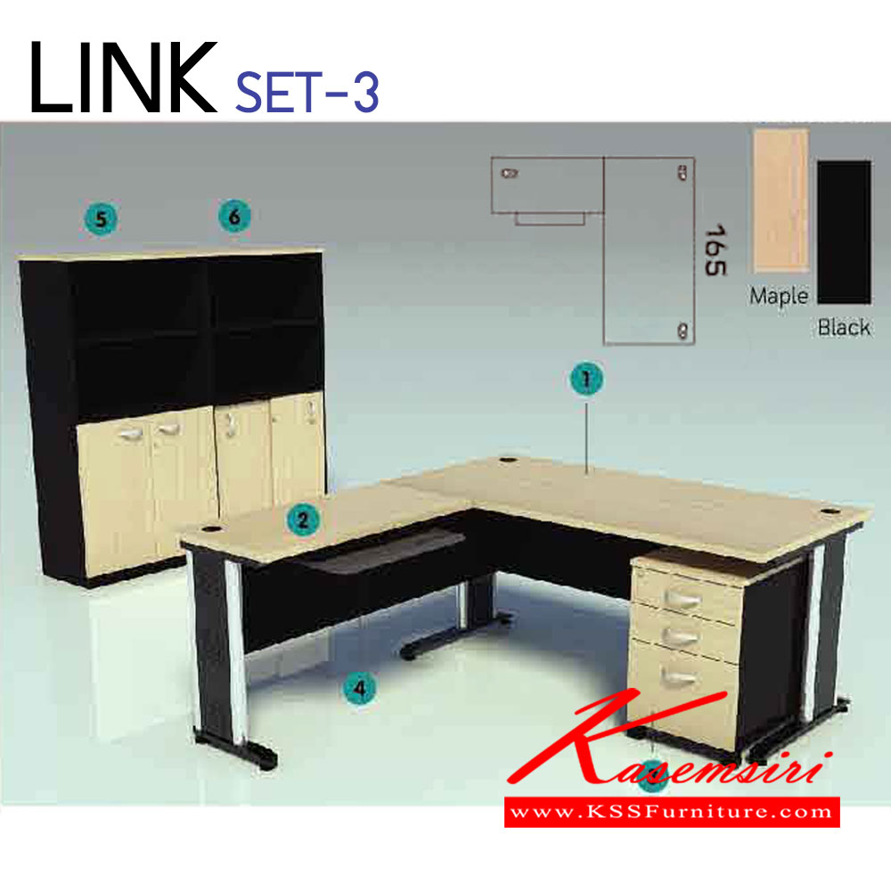 622345472::LINK-SET-3::โต๊ะทำงาน LK-1650 ขนาด ก1650xล800xส750มม.
โต๊ะต่อข้าง LK-1-10 ขนาด ก1000xล480xส750มม.
ตู้ลิ้นชัก 653-LK-R ขนาด ก420xล600xส650มม.
คีย์บอร์ด KB-02 ขนาด ก600xล370xส90มม.
ตู้เอกสารสูง 150-OLK ขนาด ก800xล400xส1560มม.
ตู้เอกสารสูง 150-SLK ขนาด ก800xล400xส1560มม