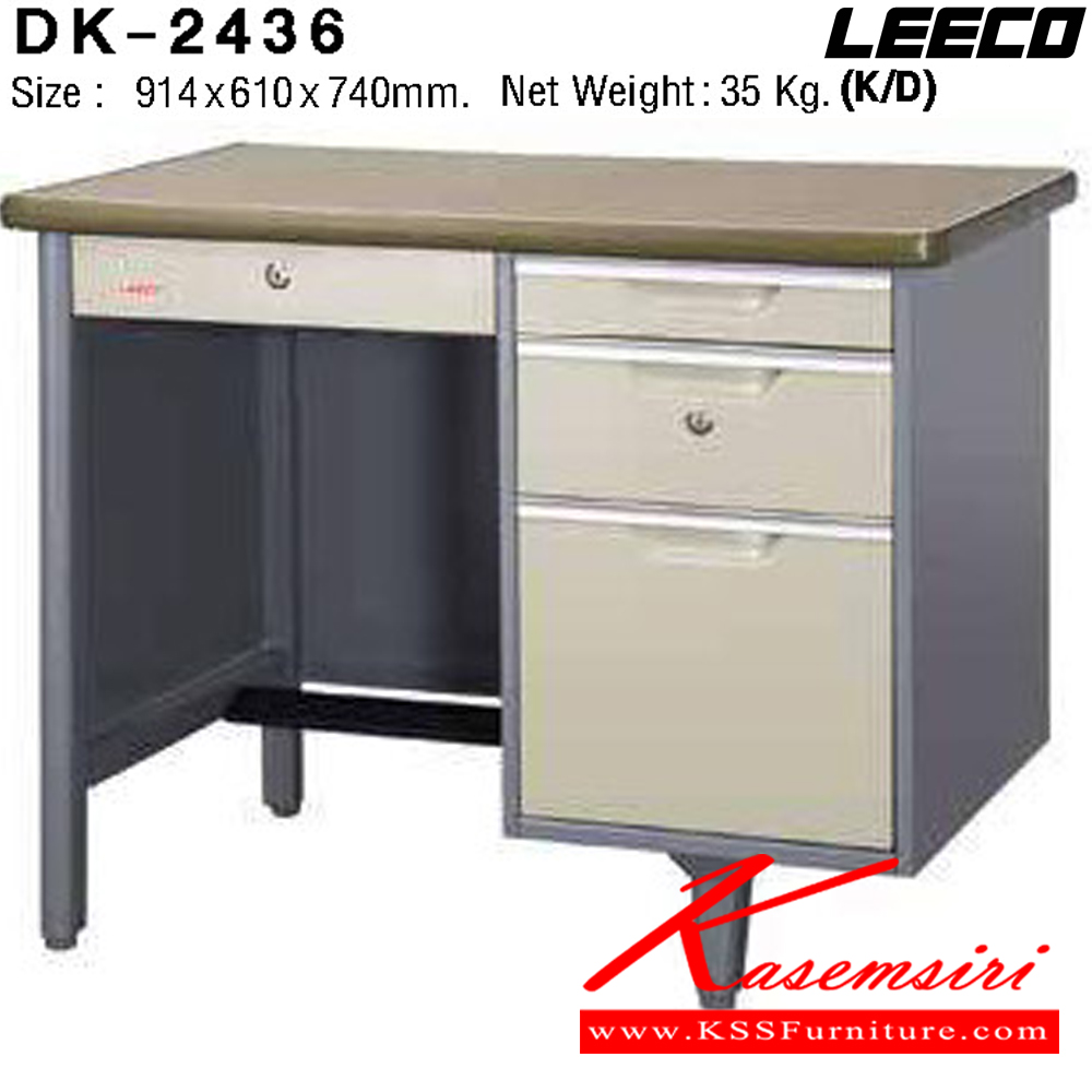 38097::DK-2436::โต๊ะทำงานเหล็ก 3 ฟุต ขนาด W914xD610xH740 มม. Knockdown ถอดประกอบได้ น้ำหนัก 35 kg ลีโก้ โต๊ะทำงานเหล็ก