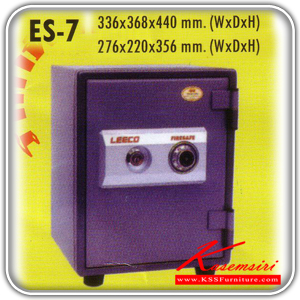 77577494::ES-7::A Leeco safe with TIS standard. Dimension (WxDxH) cm : 33.6x36.8x44. Weight 25 kg