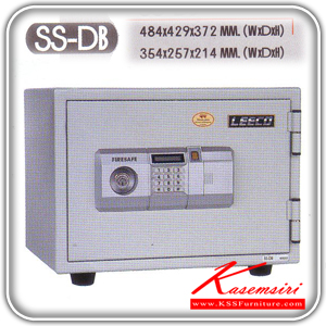272024032::SS-DB::A Leeco safe with TIS standard. Dimension (WxDxH) cm : 48.4x42.9x37.2. Weight 53 kg