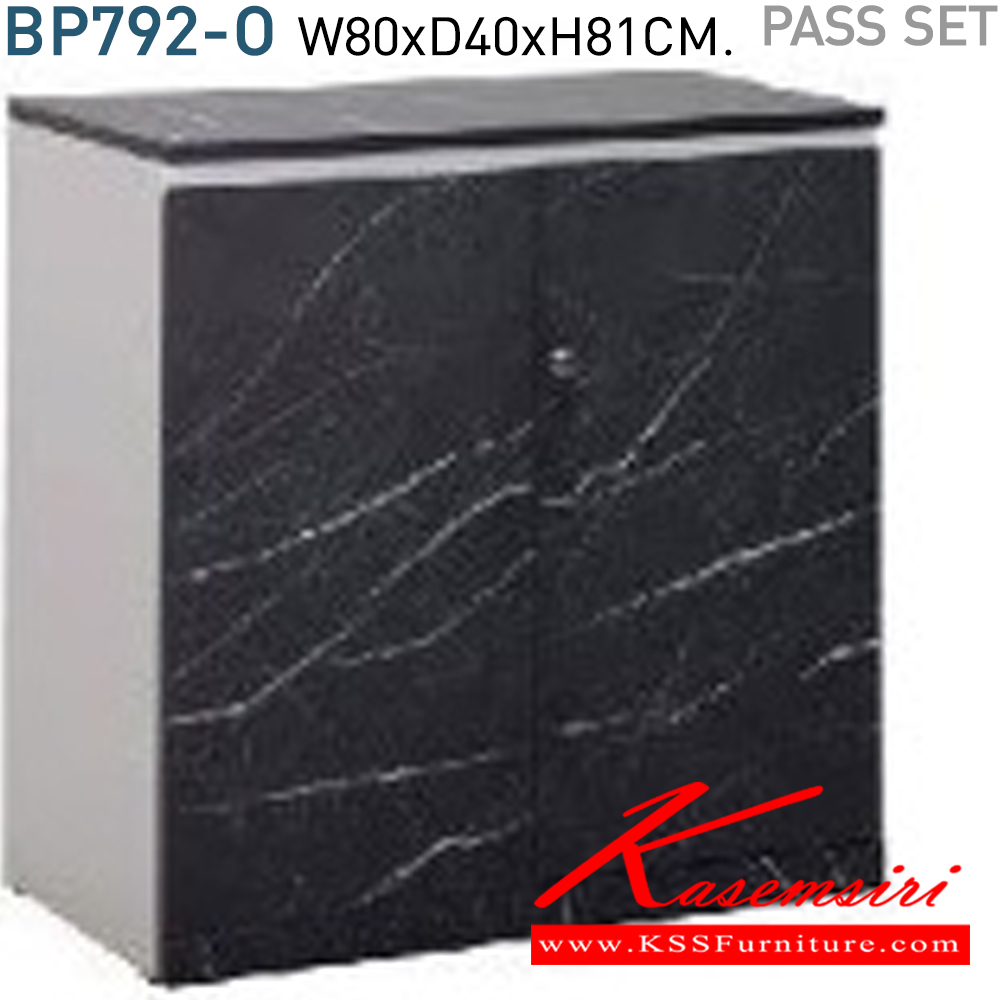 41041::BP792-O(หินอ่อนดำ-ขาว)::ตู้เอกสารเตี้ยบานเปิด เมลามิน ขนาด W80xD40xH81 CM. สีหินอ่อนดำ-ขาว โมโน ตู้เอกสาร-สำนักงาน