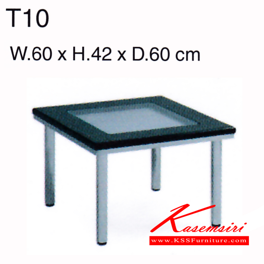 27600040::T10::โต๊ะกลางโซฟา รุ่น T10 ขนาด ก600xล600xส420มม. กระจก เพอร์เฟ็คท์ โต๊ะกลางโซฟา