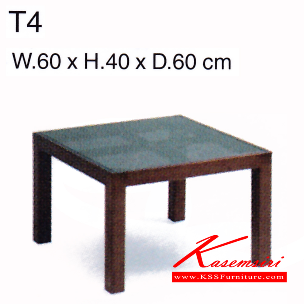 70088::T4::โต๊ะกลางโซฟา รุ่น T4 ขนาด ก600xล600xส400มม. กระจก เพอร์เฟ็คท์ โต๊ะกลางโซฟา