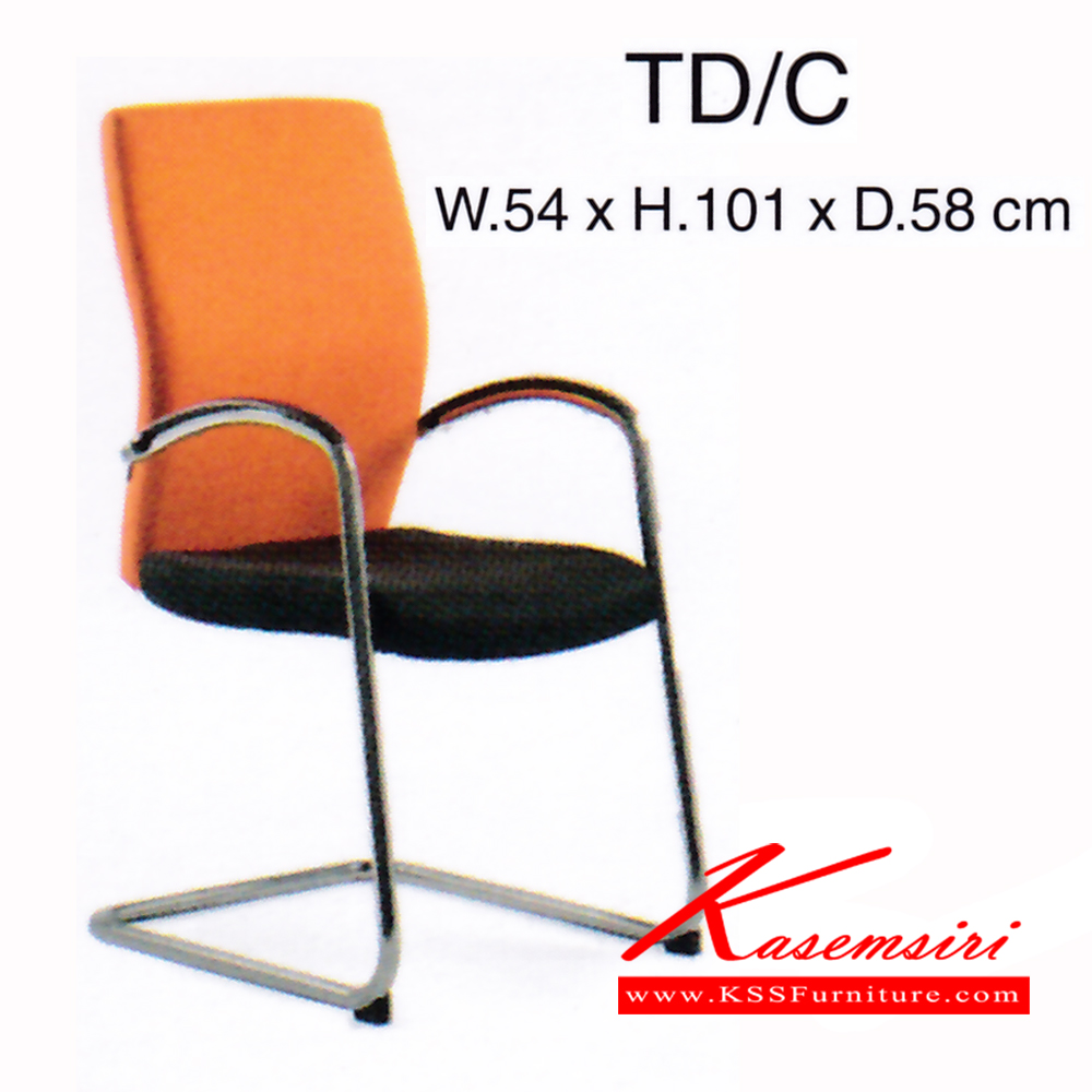 39510096::TD-C::เก้าอี้ รุ่น TD-C ขนาด ก540xล580xส1010มม. หนังเทียม/ ผ้าฝ้าย เพอร์เฟ็คท์ เก้าอี้สำนักงาน