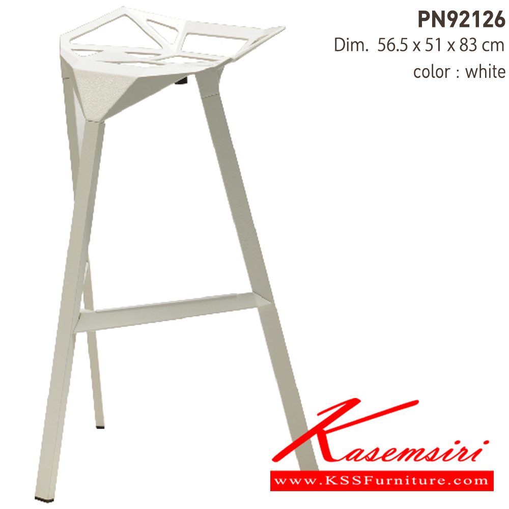 11094::PN92126::เก้าอี้บาร์ สตูล Metal with powder coat(สไตล์เหล็กพ่นสีฝุ่น)  ขนาด ก410xล340xส825มม. มี 3แบบ สีดำ,สีขาว,สีแดง เก้าอี้บาร์ ไพรโอเนีย