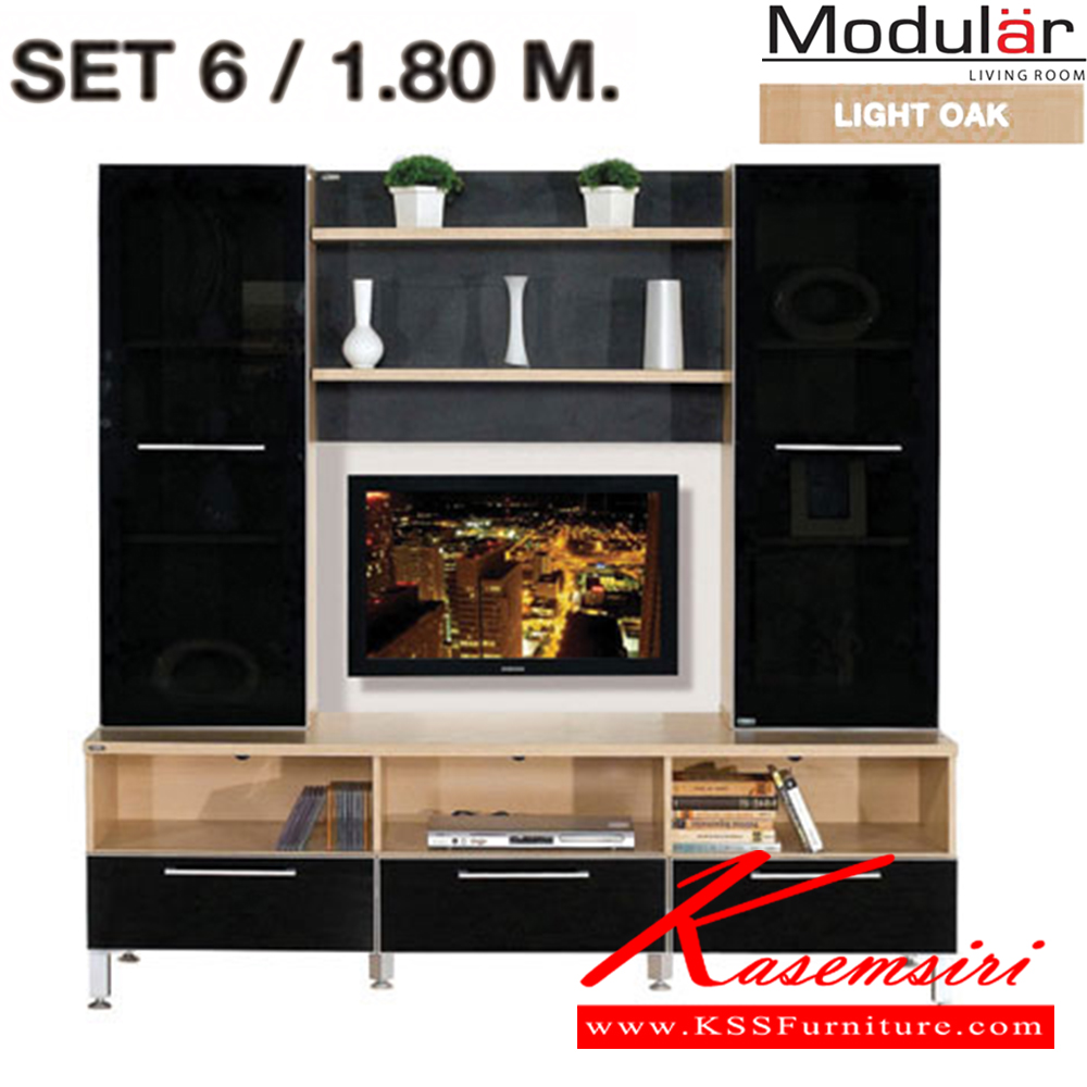 24091::MODULAR-SET6::MODULAR-SET6 /1.8 M ชัวร์ ตู้วางทีวี