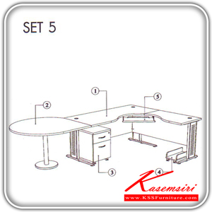 453355229::WORKING-SET5::ชุดโต๊ะทำงาน รุ่น WORKING-SET5 ชุดโต๊ะทำงาน SURE