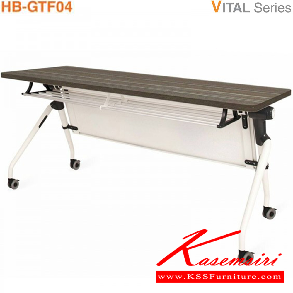 40070::HB-GTF04::โต๊ะพับเอนกประสงค์ มีขนาด 160 และ 180 ซม. TOP เมลามีน กันโป๊เหล็ก มีให้เลือก4สี(MJ4,EJ5,WHN,GKN) โต๊ะอเนกประสงค์ ไทโย