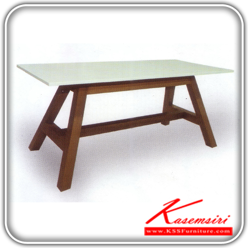 664928052::CT-02::A Tokai multipurpose table with formica topboard, wooden base and wire box. Dimension (WxDxH) cm : 120x200x100