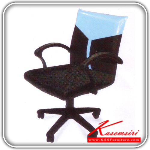 62031::TK-36::A Tokai office chair with PVC leather seat and plastic base, hydraulic adjustable. Dimension (WxDxH) cm : 56x50x90