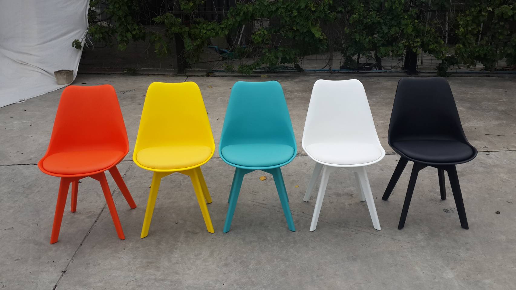 32070::PN92202::เก้าอี้PP สีสันสดใส ขนาด480x430x830มม. มีให้เลือก5สี เหลือง,ฟ้า,ดำ,ส้ม,ขาว เก้าอี้แฟชั่น ไพรโอเนีย