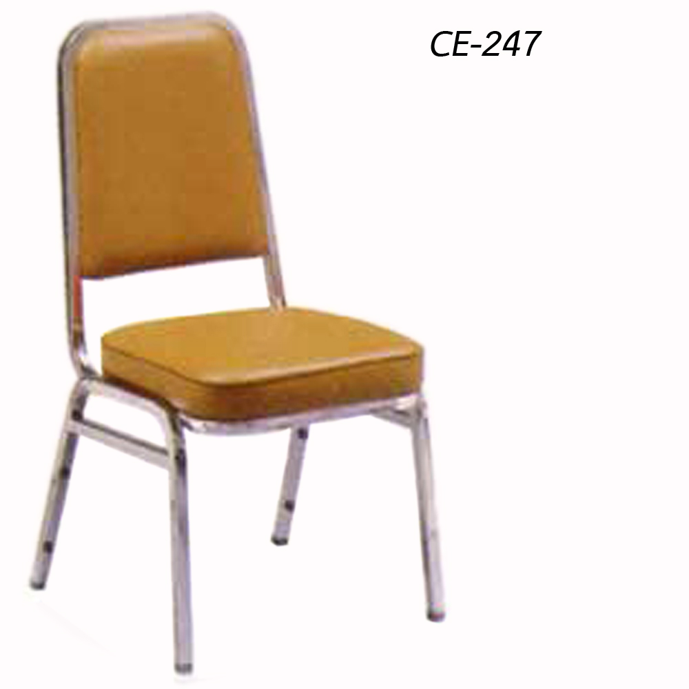85007::CE-247::เก้าอี้ห้องประชุม หุ้มเบาะหนังPVC,หุ้มเบาะหนังPU,หุ้มเบาะผ้าฝ้าย ขาเหล็ก(สีโครเมียม)  เก้าอี้จัดเลี้ยง asahi