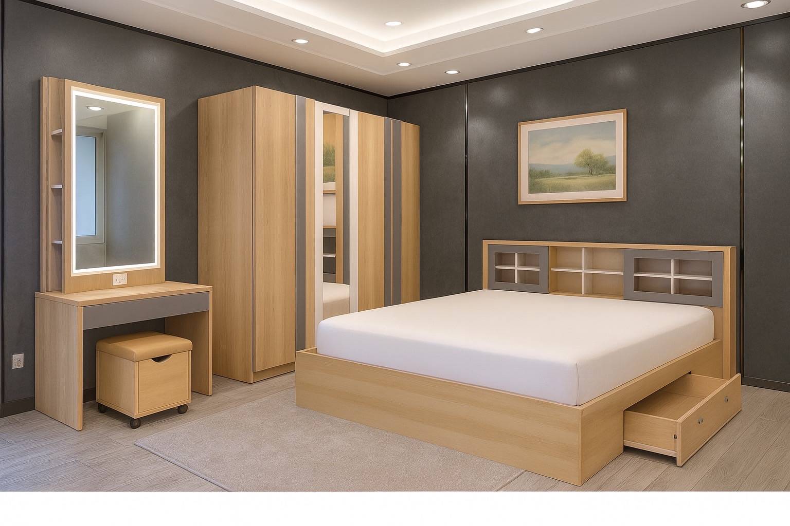 18090::DT-888::โต๊ะแป้ง DT-888 ขนาด 80x40x199 ซม. มีให้เลือกหลายโทนสี (วอลนัท, โอ้ค, ขาวโมเดิร์น, โซลิด/ยีนต์) ดีดี โต๊ะแป้ง