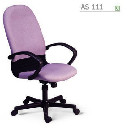 23022::AS-111::An Asahi AS-111 series office chair with black metal/fiber/aluminium base, providing adjustable screw-thread/gas lift extension. 3-year warranty for the frame of a chair under normal application and 1-year warranty for the plastic base and accessories. Dimension (WxDxH) cm : 49x62x79. Available in 3 seat styles: PVC leather, PU leather and Cotton.