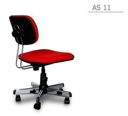 14091::AS-11::An Asahi AS-11 series office chair with backrest tilting mechanism and adjustable locked-screw/gas lift extension. 3-year warranty for the frame of a chair under normal application and 1-year warranty for the plastic base and accessories. Dimension (WxDxH) cm : 45x51-55x80-85. Available in 3 seat styles: PVC leather, PU leather and Cotton.