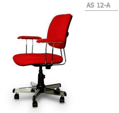 07084::AS-11::An Asahi AS-11 series office chair with backrest tilting mechanism and adjustable locked-screw/gas lift extension. 3-year warranty for the frame of a chair under normal application and 1-year warranty for the plastic base and accessories. Dimension (WxDxH) cm : 45x51-55x80-85. Available in 3 seat styles: PVC leather, PU leather and Cotton. asahi Office Chairs asahi Office Chairs asahi Office Chairs