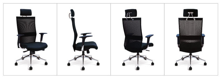 24074::M1::An Asahi M1 series executive chair with position lockable synchronized mechanism and adjustable armrest. 3-year warranty for the frame of a chair under normal application and 1-year warranty for the plastic base and accessories. Dimension (WxDxH) cm : 64x65x120.