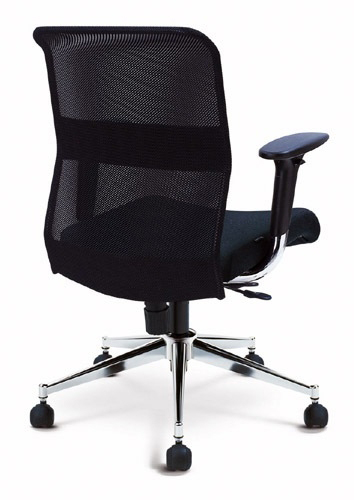 76069::M3::An Asahi M3 series executive chair with backrest tilting mechanism and adjustable armrest. 3-year warranty for the frame of a chair under normal application and 1-year warranty for the plastic base and accessories. Dimension (WxDxH) cm : 64x59x92.