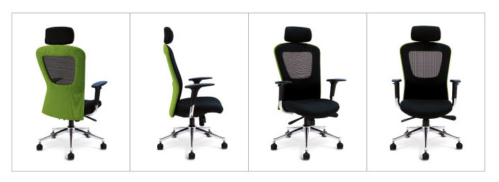 23009::M6::An Asahi M6 series executive chair with position lockable synchronized mechanism and adjustable armrest. 3-year warranty for the frame of a chair under normal application and 1-year warranty for the plastic base and accessories. Dimension (WxDxH) cm : 64x57x117.