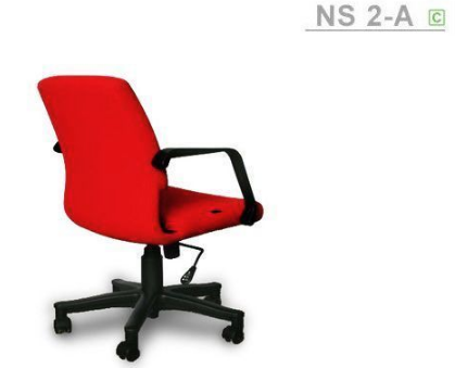 37088::NS-2A::An Asahi NS-2A series office chair with conventional tilting mechanism and black metal/plastic base. 3-year warranty for the frame of a chair under normal application and 1-year warranty for the plastic base and accessories. Dimension (WxDxH) cm : 56x62x84. Available in 3 seat styles: PVC leather, PU leather and Cotton.