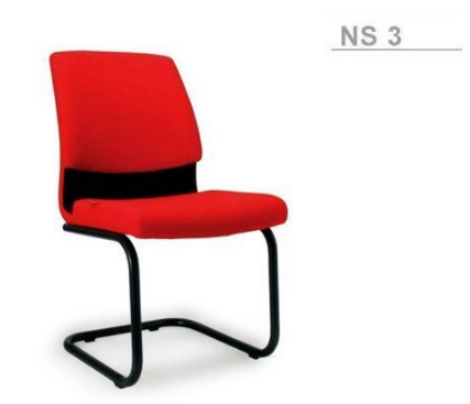 62095::NS-3::เก้าอี้รับแขก โครงขาพ่นดำตัวซี มีเบาะหนัง PVC,PU,และเบาะผ้าฝ้าย  เก้าอี้รับแขก asahi