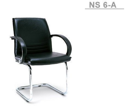 77047::NS-6A::เก้าอี้รับแขก โครงขาชุบโครเมี่ยมตัวซี มีที่วางแขน มีเบาะหนัง PVC,PU,และเบาะผ้าฝ้าย เก้าอี้รับแขก asahi