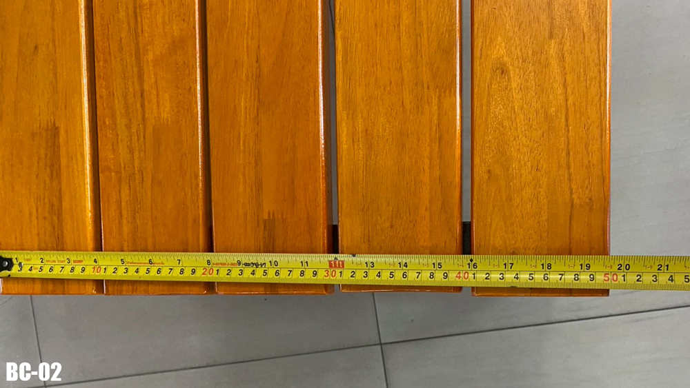 50018::BC-02::A Tokai slatted bench with painted steel frame. Dimension (WxDxH) cm : 50x183x45 Accessories