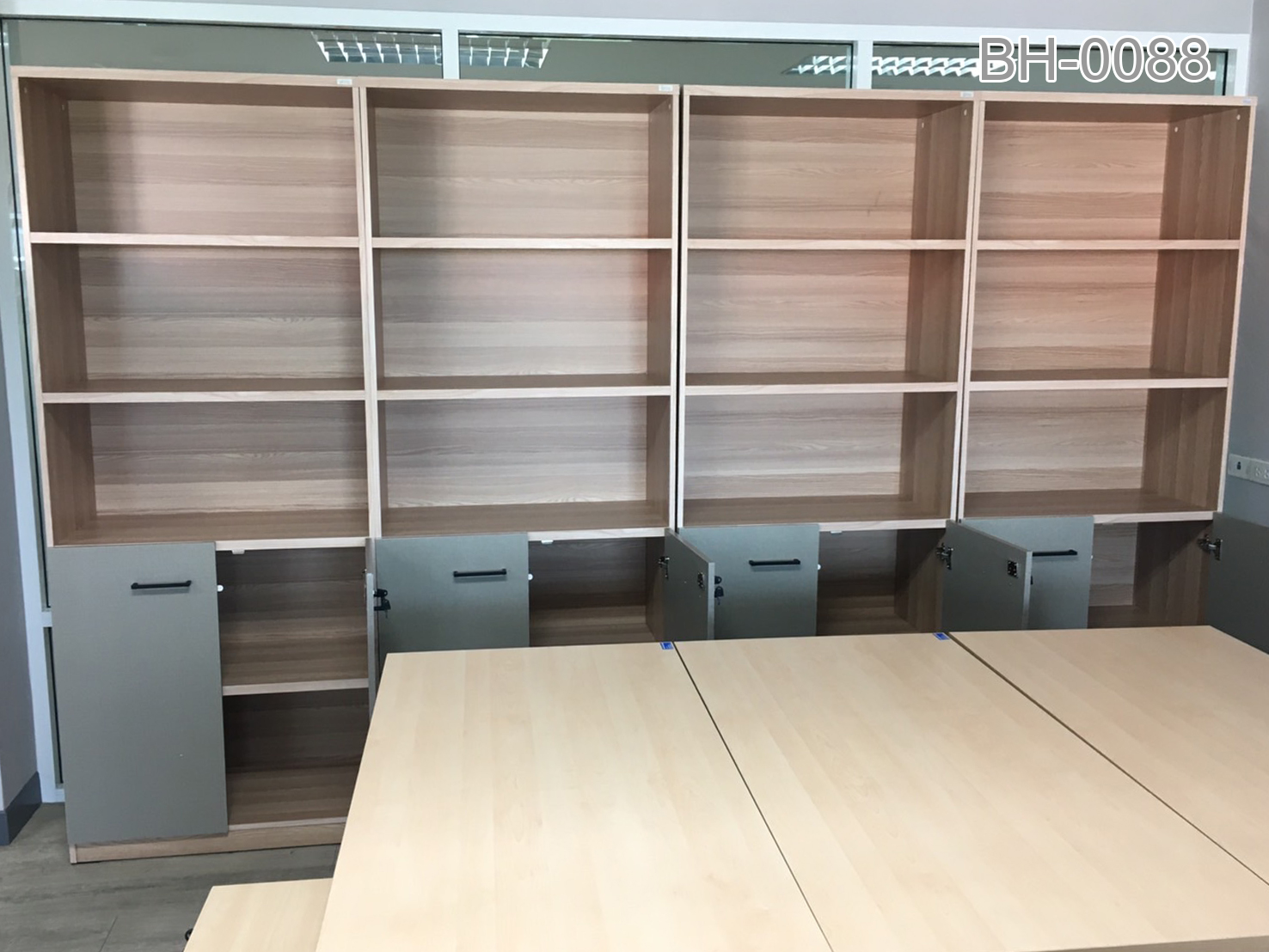 58019::BH-0088::Jasper 5 Shelf ชั้นอเนกประสงค์ แจสเปอร์ BH-0088 ขนาด ก800xล400xส2000มม.(ไวท์เมเปิ้ล/แซน,กราไฟท์/มอคค่า) อิมเมจ ชั้นอเนกประสงค์