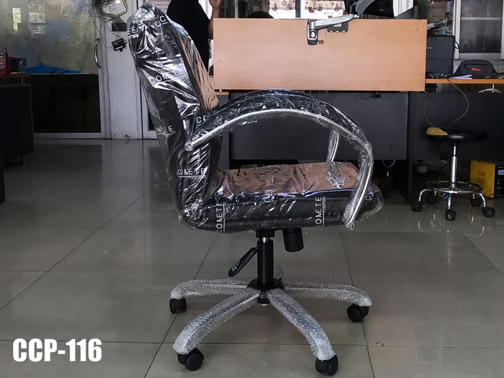 09086::CCP-116::เก้าอี้สำนักงานพนักพิงกลาง CCP-116 ขนาด ก610xล650xส950-1050มม. หัวพับ ก้อนโยกใหญ่ โช๊คแก๊ส ขาชุบโครเมี่ยม แขนชุบโครเมี่ยม เก้าอี้สำนักงาน คอมพลีท รับประกัน1ปี