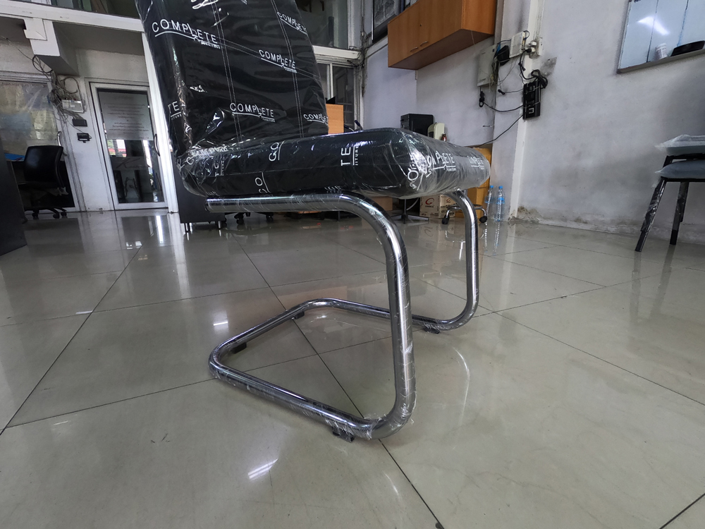 62090::CCP-305C::เก้าอี้พักคอย CCP-305C ขนาด ก550xล600xส900 มม. โครงขาตัวC ขาเหล็กพ่นดำ,ขาเหล็กชุบ สวิงหลัง เก้าอี้สำนักงาน คอมพลีท รับประกัน1ปี