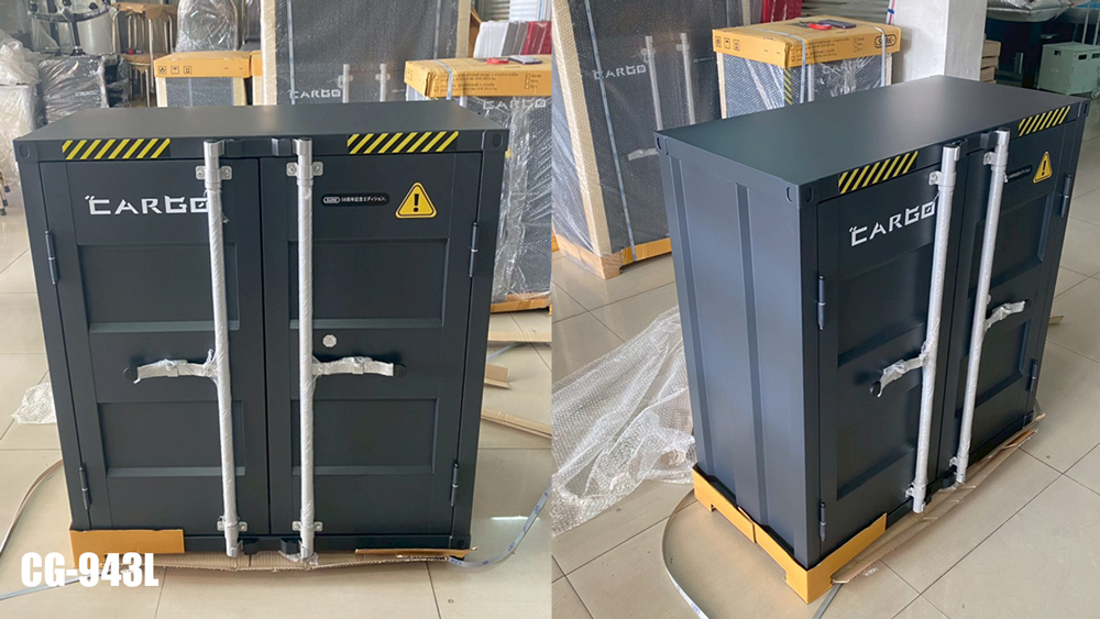 31092::CG-943L::ตู้อเนกประสงค์ 2 บานเปิด ขนาด ก900xล450xส958 มม. สีเทาดำ,สีขาว ชั้นวางปรับระดับได้ 2 แผ่น  ชัวร์ ตู้อเนกประสงค์เหล็ก