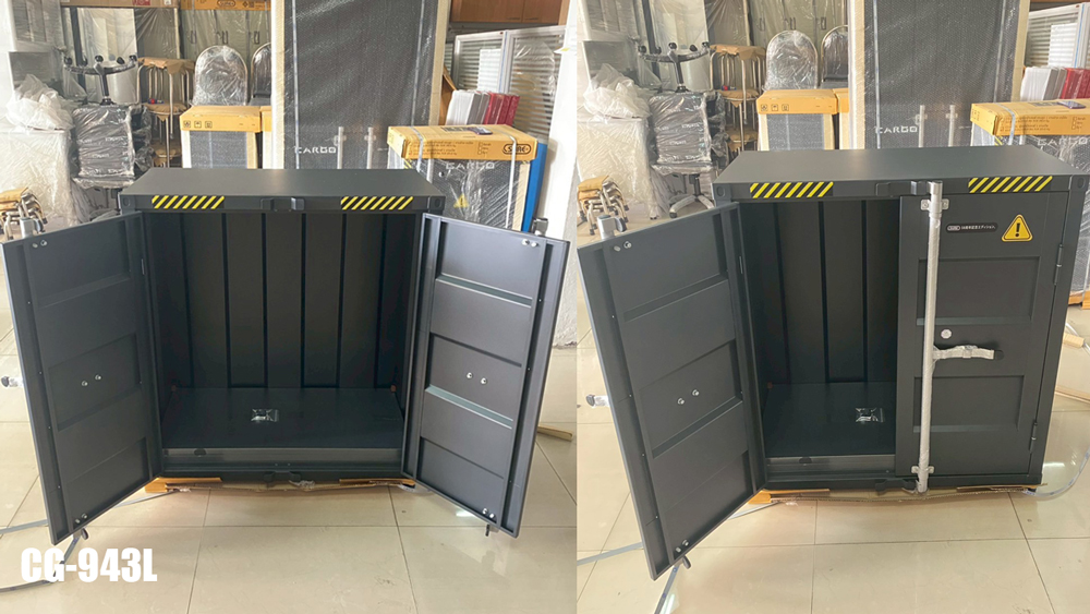 31092::CG-943L::ตู้อเนกประสงค์ 2 บานเปิด ขนาด ก900xล450xส958 มม. สีเทาดำ,สีขาว ชั้นวางปรับระดับได้ 2 แผ่น  ชัวร์ ตู้อเนกประสงค์เหล็ก