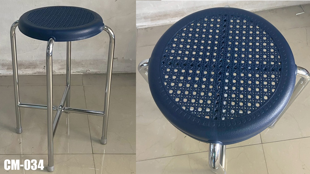 76050::CM-034::เก้าอี้โพลีโพรพิลีน รุ่นCM-034 ขนาด ก335xล440xส612 มม. เก้าอี้เอนกประสงค์ LUCKY