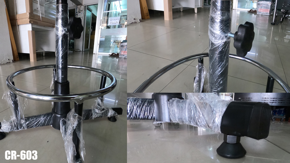 35024::CR-603::stool เก้าอี้บาร์ ปรับสูง-ต่ำโดยใช้โชคแก๊สและใช้สกรูล็อค หุ้มเบาะหนังPVC,หุ้มเบาะหนังPU,หุ้มเบาะผ้าฝ้าย ขาเหล็ก ไม่มีล้อ มีที่วางเท้า เก้าอี้สตูล asahi