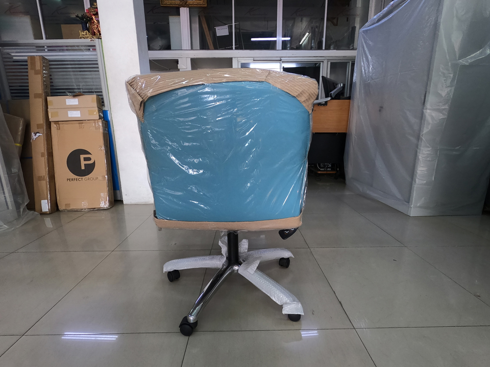 42028::CR1-AC::A Mono office chair with CAT fabric/genuine/MVN leather seat, tilting backrest and hydraulic adjustable base. Dimension (WxDxH) cm : 58x62x86-98