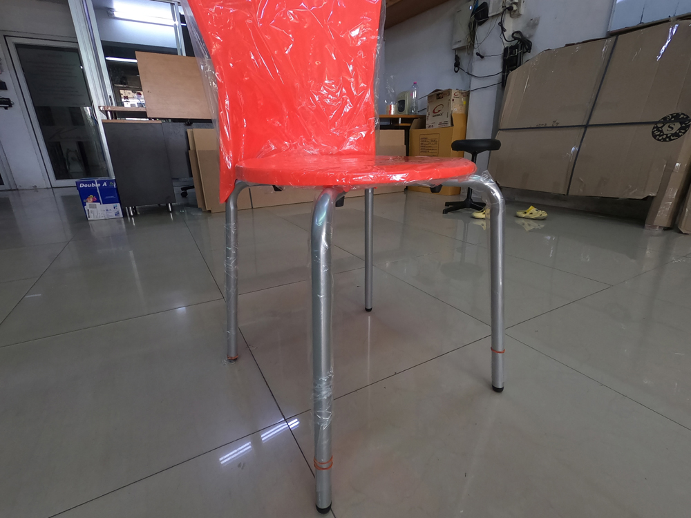 31072::DT-134::A VC multipurpose chair with plastic seat and painted/chrome base. Available in 5 colors: yellow, black, red, orange and green