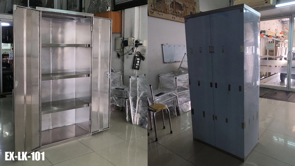 40097::EX-LK-101::ตู้เอกสาร สแตนเลส ขนาด 915Wx457Dx1830H สแตนเลส เกรด304 หนา 1 มม. ทั้งใบ

**สินค้าสั่งทำพิเศษ ตู้สแตนเลส เอสพีดี