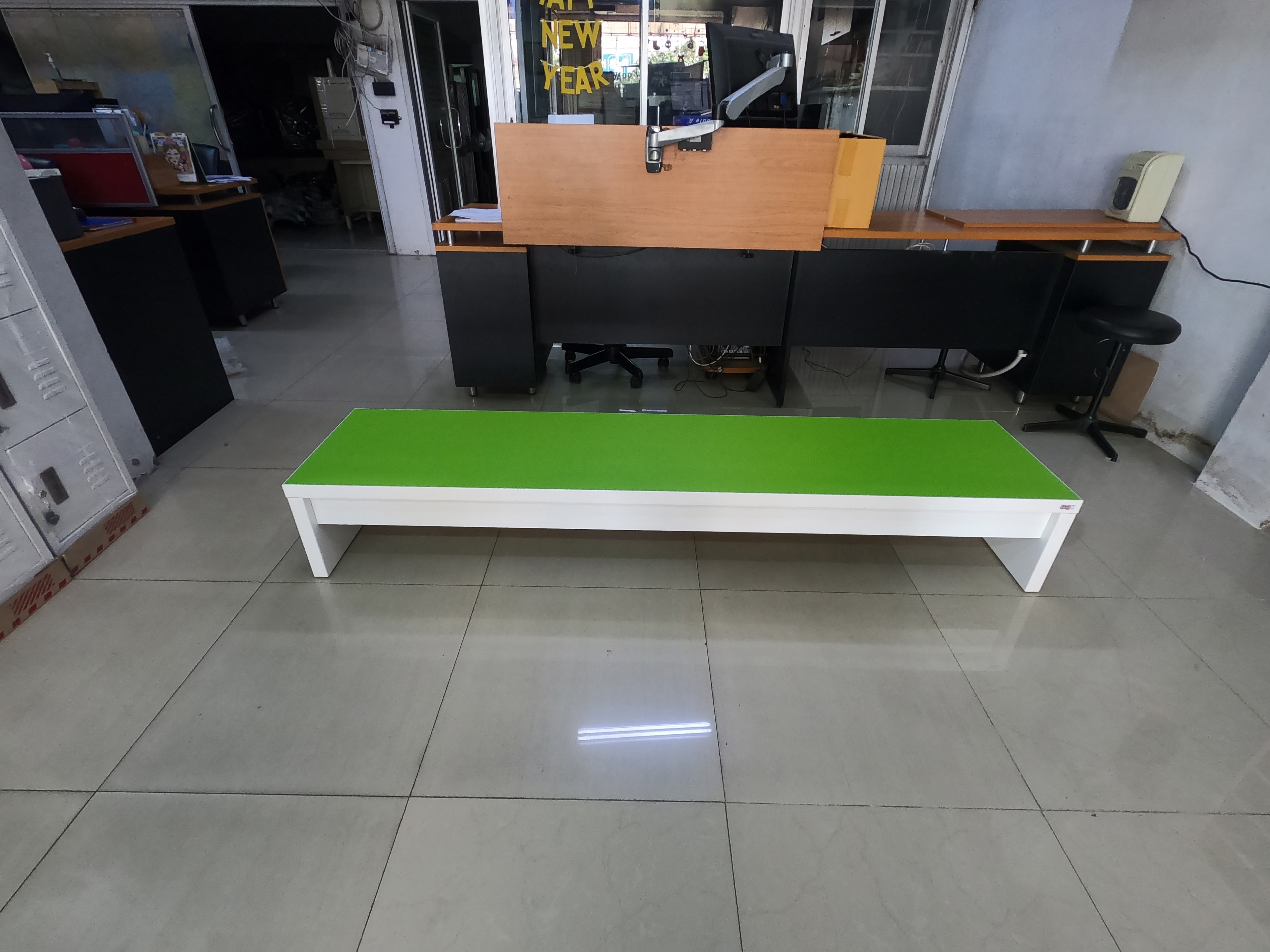 12048::BC-01::A Tokai bench with colorful formica topboard. Dimension (WxDxH) cm : 45x45x40 Accessories