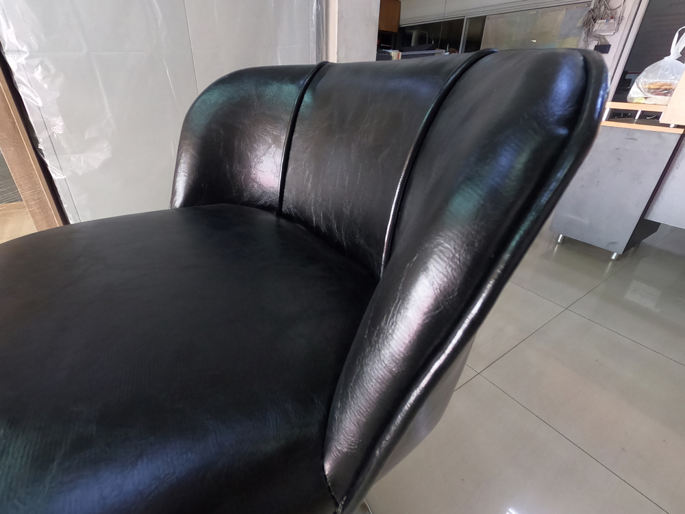 02040::HB-1763::เก้าอี้สตูลบาร์ HORSSEY สีดำ,สีน้ำตาล ขนาด480x455x810-970มม.  ชัวร์ เก้าอี้บาร์