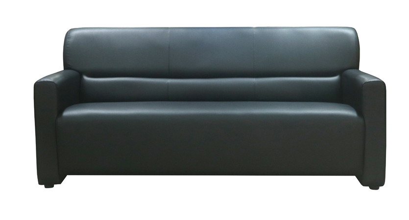04089::BELMA-3::An Itoki modern sofa for 3 persons with cotton/PVC leather/genuine leather seat. Dimension (WxDxH) cm : 175x80x82